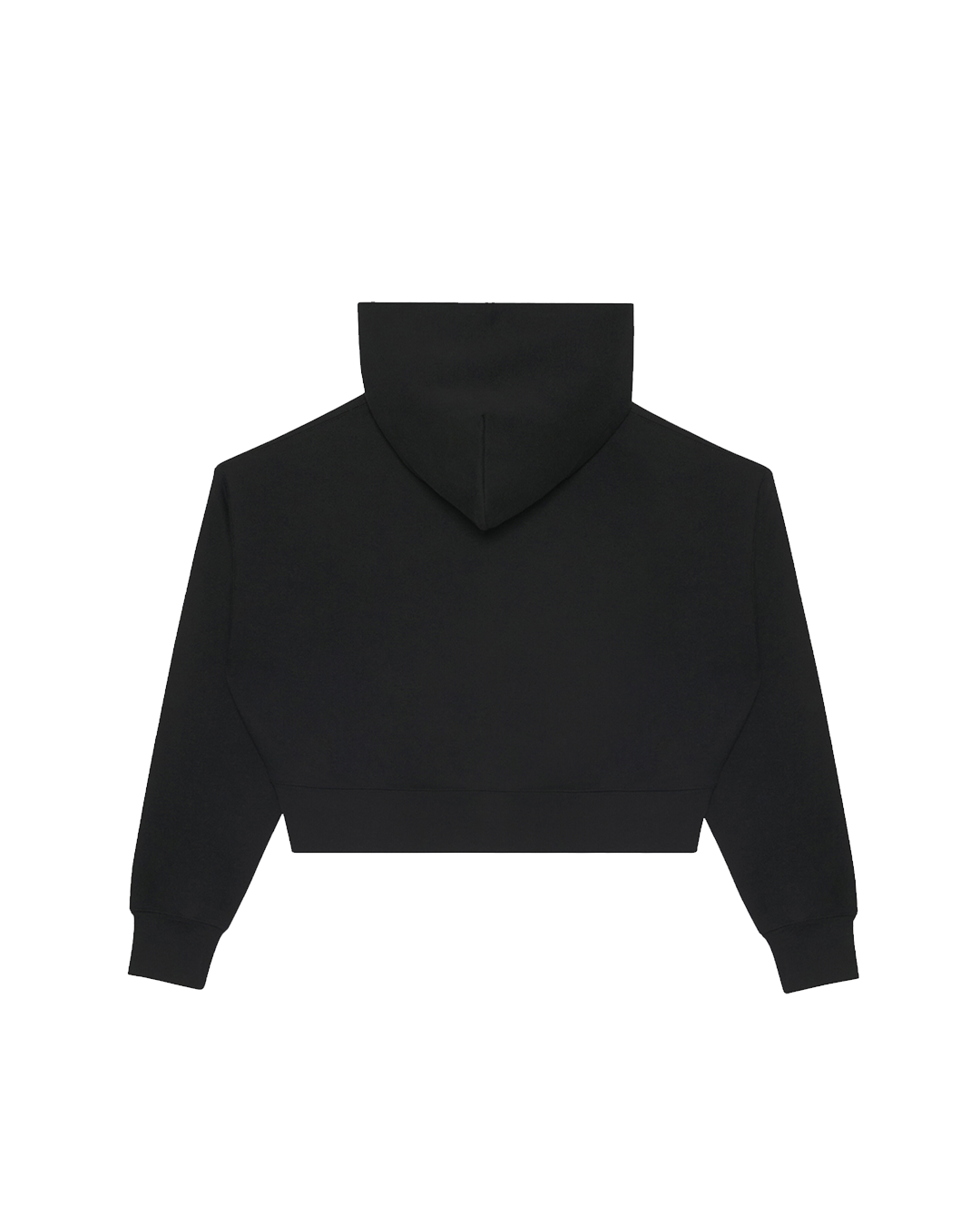 WOMEN'S LOGO CROP ZIP BLACK