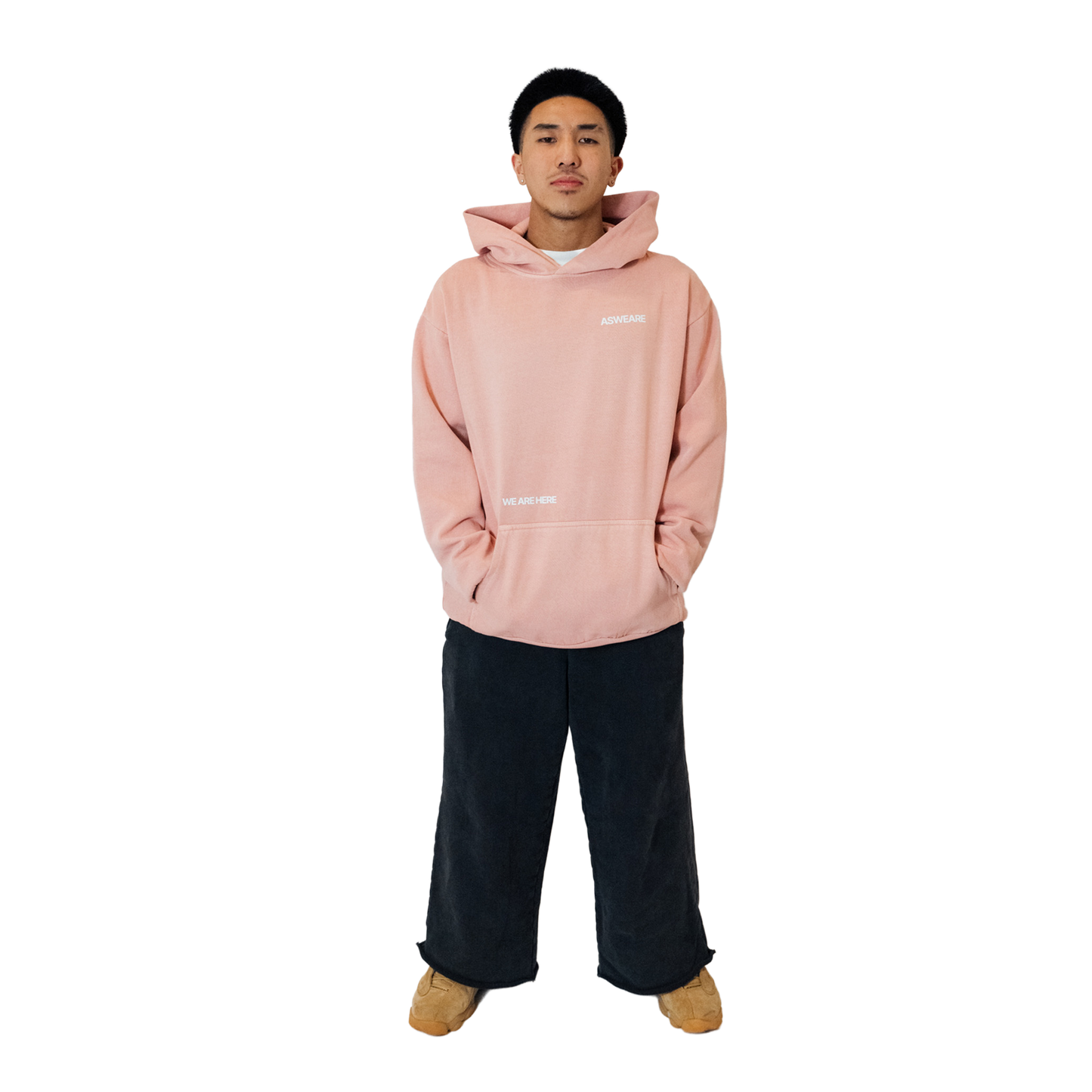 Here Hoodie Rose Pink
