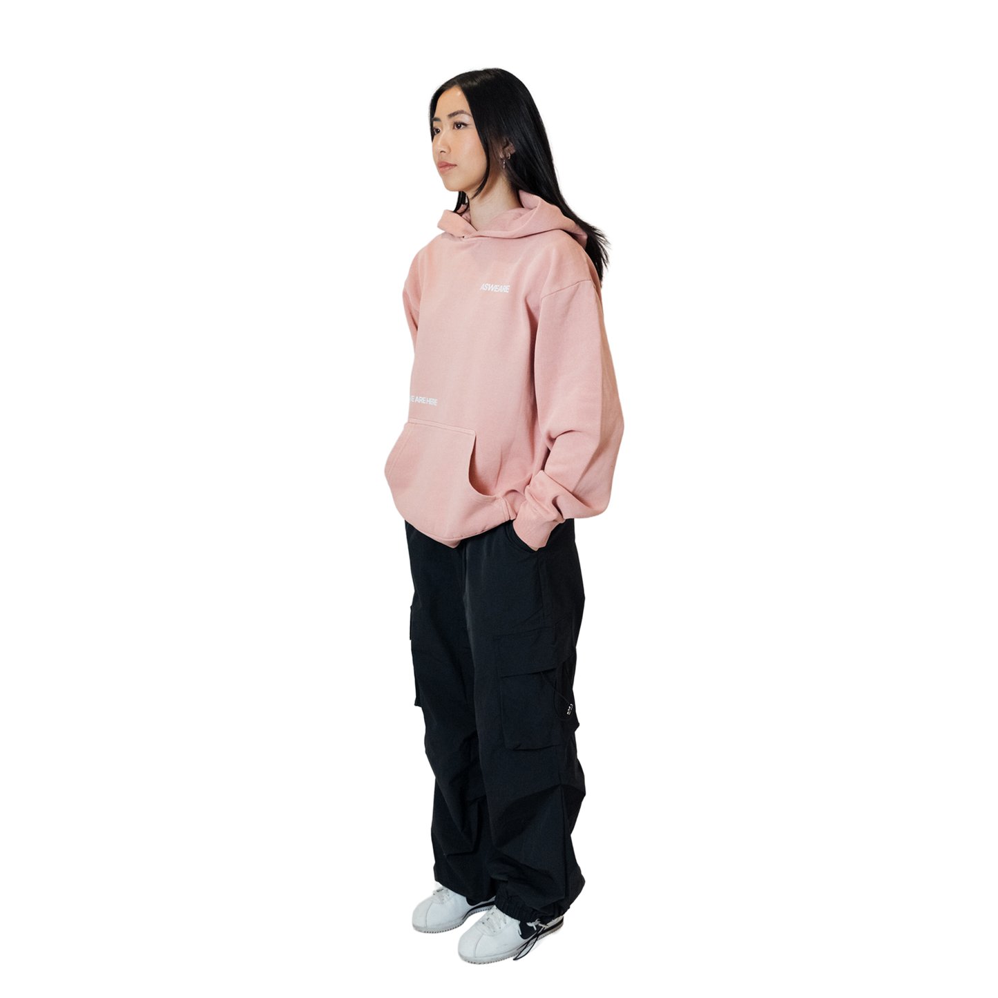 Here Hoodie Rose Pink