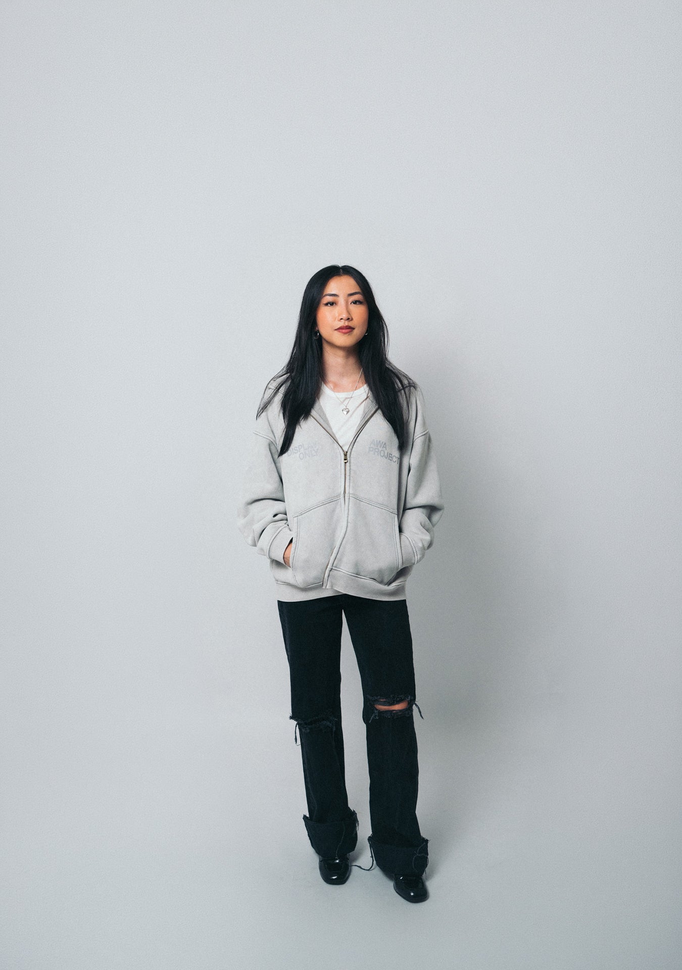 DISPLAY ONLY ZIP-UP HOODIE