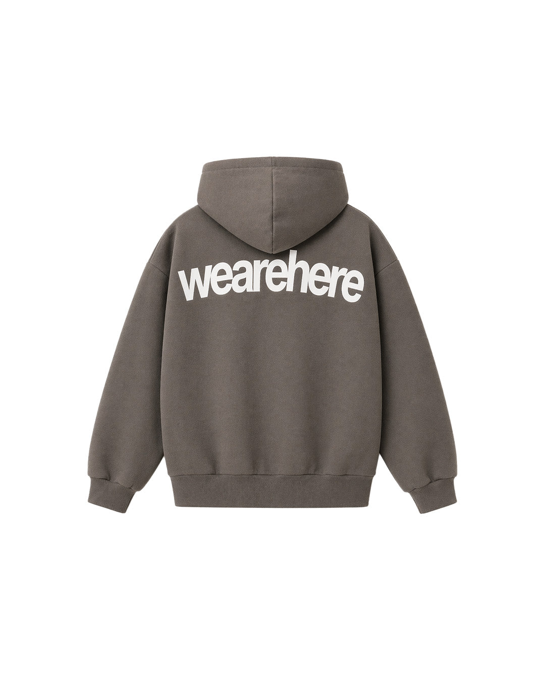 Here Hoodie Cement Grey