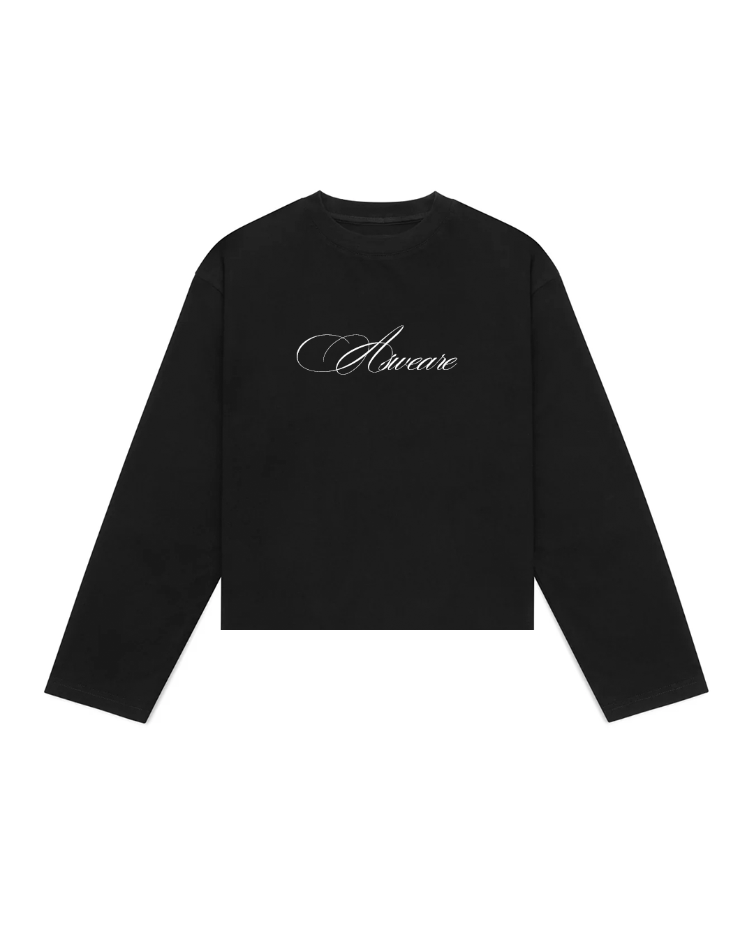 SCRIPT LONGSLEEVE BLACK