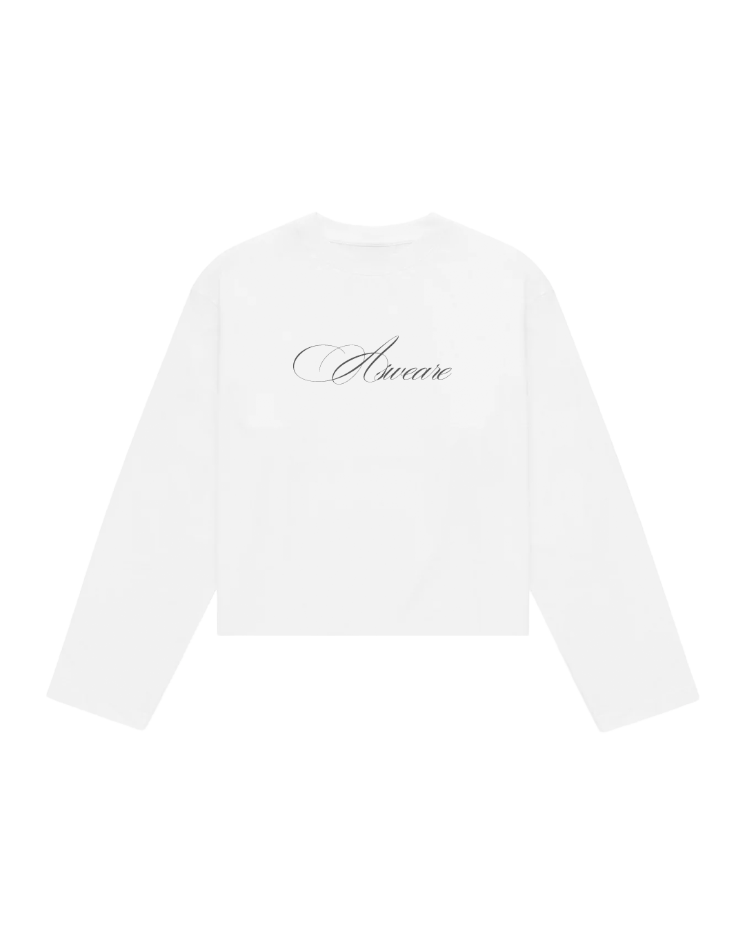 SCRIPT LONGSLEEVE WHITE
