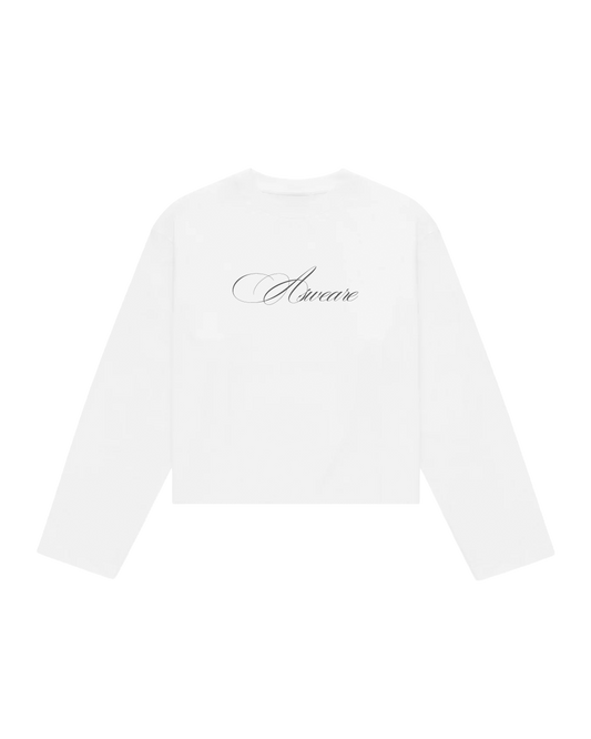 SCRIPT LONGSLEEVE WHITE