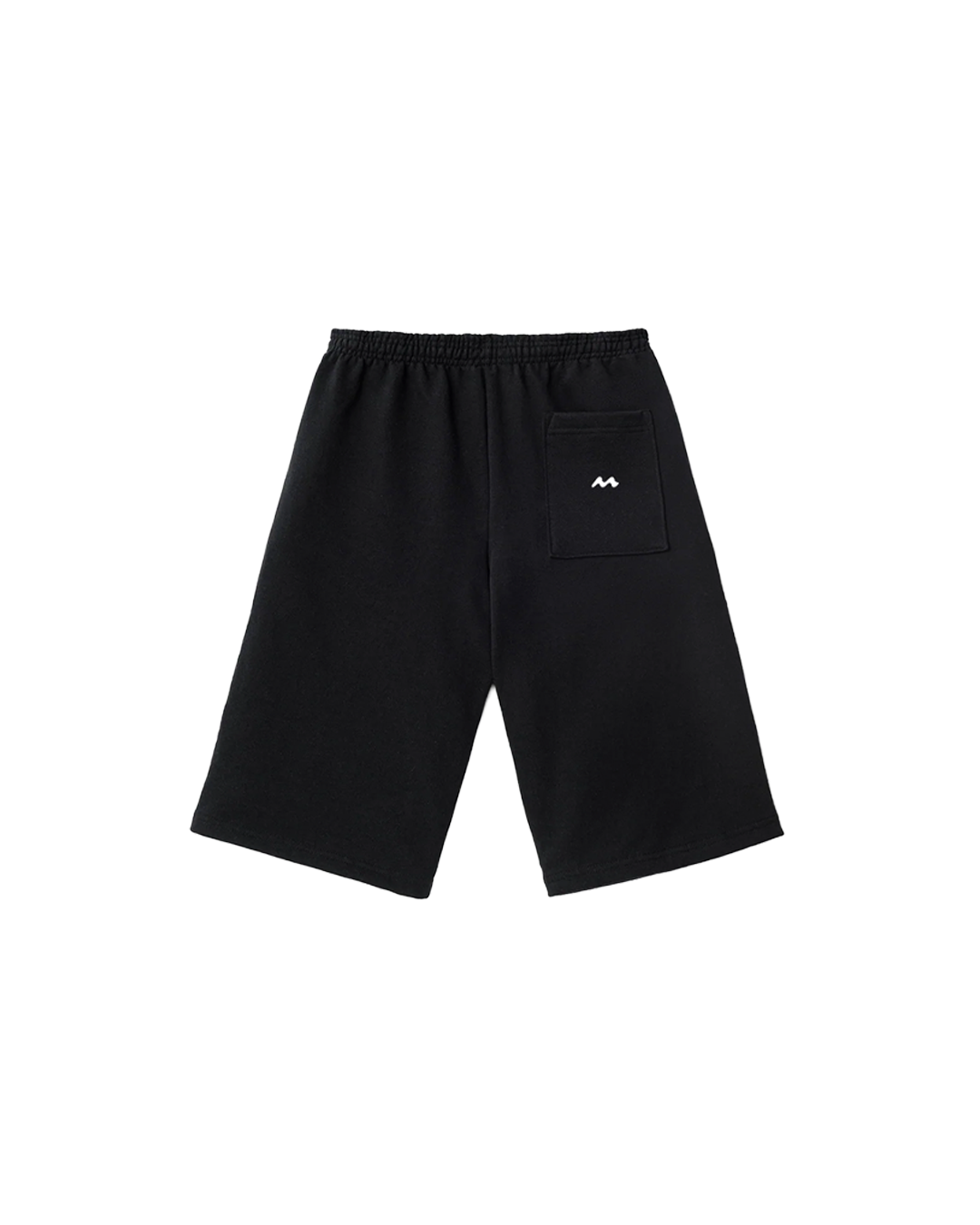 EXTRA WIDE SWEAT SHORTS BLACK