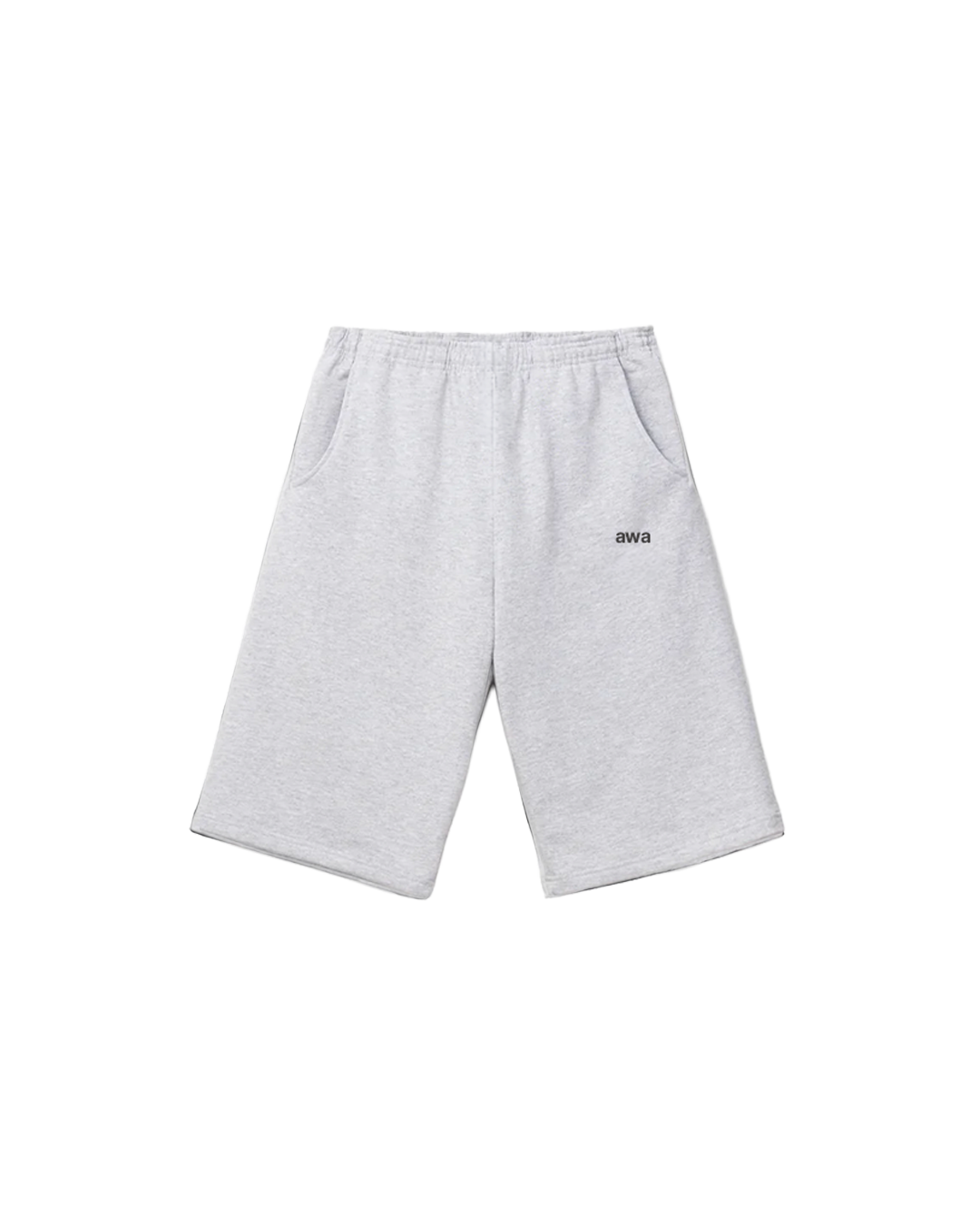 EXTRA WIDE SWEAT SHORTS GREY