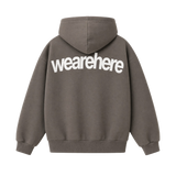 Here Hoodie Cement Grey 1