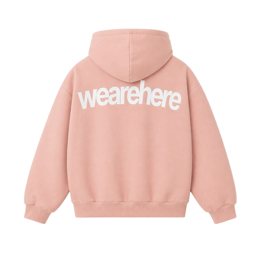 Here Hoodie Rose Pink