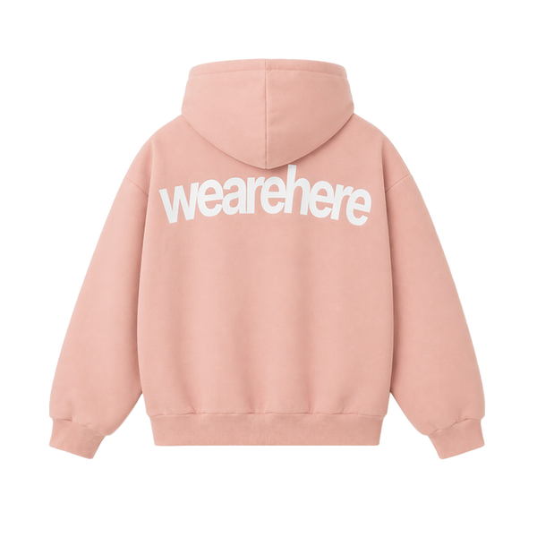 Here Hoodie Rose Pink